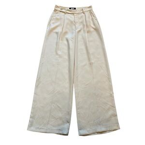 DKNY Cream Wide Leg Pants